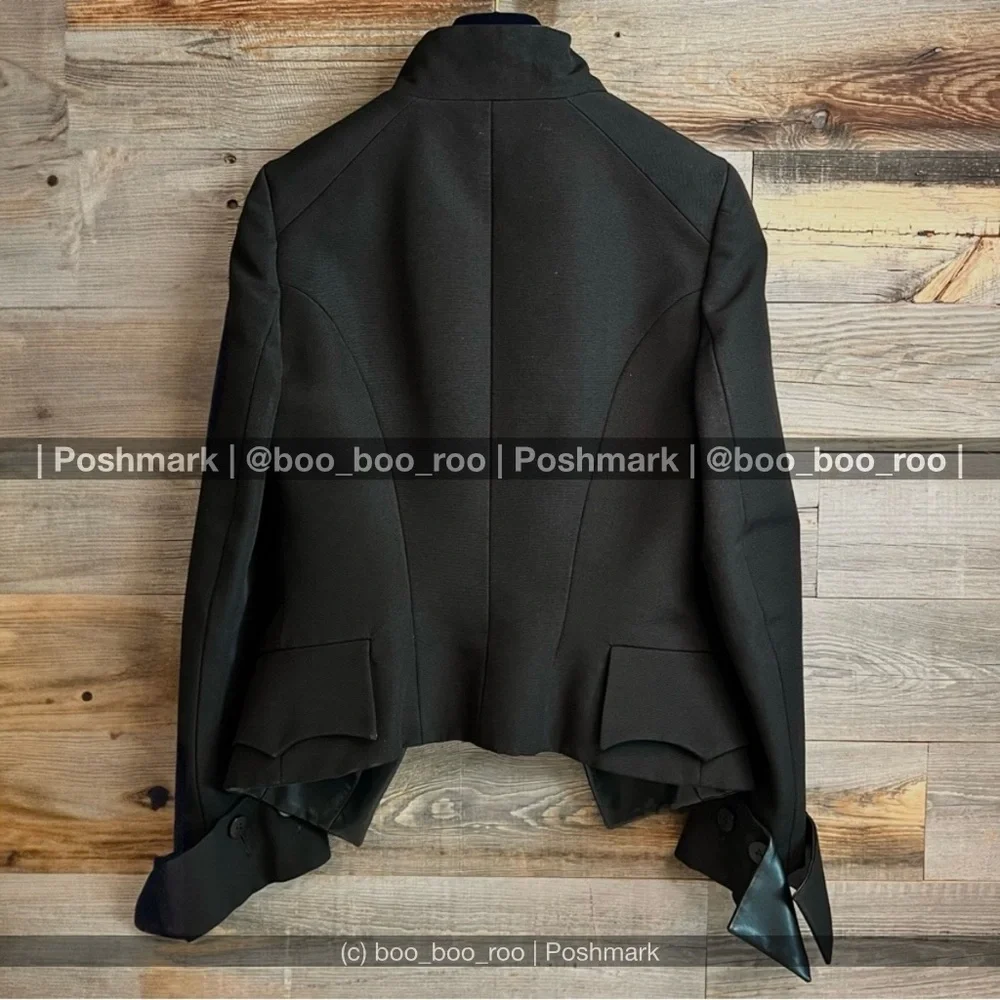 LOUIS VUITTON Ready-to-Wear Black Military Vegan Leather Jacket, 💯AUTHENTIC - Picture 4 of 16